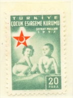 TURKEY  -  1957  Child Welfare  20p  Mounted/Hinged Mint - Ungebraucht