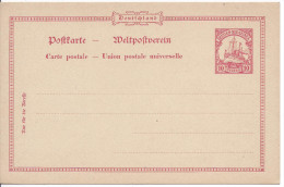 Entire Postal 10 Pfennig Rouge Neuf Très Beau Bateau  Navire Navigation Marine - Nouvelle-Guinée