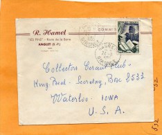 France 1955 Cover Mailed To USA - Autres & Non Classés