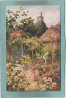 COTTAGE  GARDENS -  TUCK´S  " OILETTE "  -  BELLE CARTE   - - Tuck, Raphael