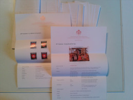 Fra622 SMOM Sovrano Militare Ordine Malta Philatelic Collector Stamps Bulletin Bollettini Esplicatvi Emissioni Con Dati - Sonstige & Ohne Zuordnung