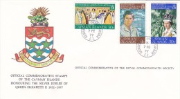 Cayman Islands 1977 Silver Jubilee FDC - Cayman (Isole)