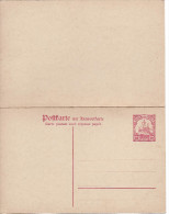 Entier Postal  10 Pfennig Rouge Avec Réponse Payée Neuf Rès Beau Bateau Navire Marine - Marshalleilanden