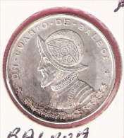 PANAMA 1/4 BALBOA 1961 SILVER KM25 - Panamá