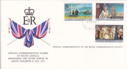 South Georgia 1977 Silver Jubilee FDC - Zuid-Georgia