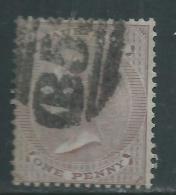 Maurice N° 23 O Victoria 1p. Brun-violet, Oblitération Forte Sinon TB - Mauritius (...-1967)