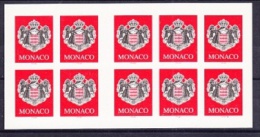 Monaco 2000 Coat Of Arms Booklet With Self Adhesive Stamps ** Mnh (19316) - Libretti
