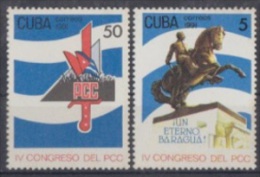 1991.9- * CUBA 1991. MNH. IV CONGRESO DEL PCC. PARTIDO COMUNISTA. COMMUNISM. COMPLETE SET. - Ongebruikt