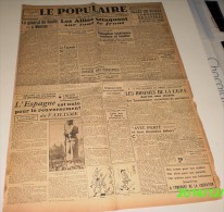 Le Populaire Du 17 Novembre 1944.(La Ligne Maginot) - Frans