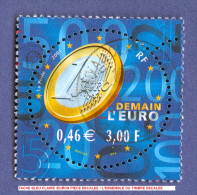 2001  N° 3402  DEMAIN L'EURO  OBLITÉRÉ YVERT TELLIER 0.60 € - Gebruikt