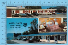 Gaspé ( Motel Plante Multi-vue, Postcard Carte Postale CPM ) P. Quebec Recto/Verso - Gaspé