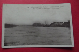 Cp Boulogne Sur Seine Inondation La Seine Au Pont De Billancourt - Bourg La Reine