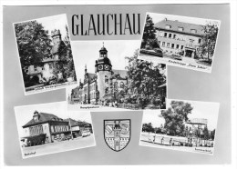 Allemagne-Saxe- GLAUCHAU- Multivues- Noir Et Blanc- - Glauchau