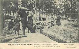 Réf : A-15-1317  :  VILLE SUR TOURBE BOMBES DANS LES TRANCHEES GUERRE 1914 1915 - Ville-sur-Tourbe