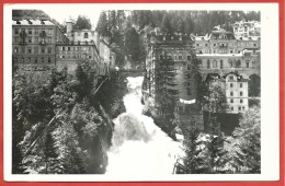 CARTOLINA VG AUSTRIA - BAD GASTEIN - Panorama - Cascata - 9 X 14 - ANNULLO 1953 - TIMBRO Gasthof Waidmansheil - Bad Gastein