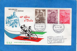 CYCLISME *San  Marino--48° Giro D'Italia -3 Stamps -cad 15-5 1965 - Radsport