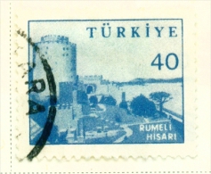 TURKEY  -  1959  Pictorial Definitives  40k  Used As Scan - Usati