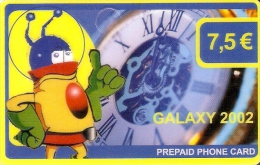 TARJETA DE FRANCIA DE UN MARCIANO DE 7,5 EUROS (GALAXY) - Astronomia