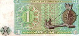 NEUF : BILLET DE 1 KYAT - BIRMANIE - Myanmar