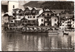 CPSM Autriche ST WOLFGANG Am See Hotel Pension Weisses Rössl En Bordure De Lac Terrasse Café 1955 - St. Wolfgang