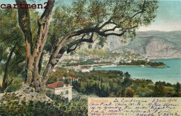 BEAULIEU EN 1900 + CACHET ET TIMBRE MONACO - Beaulieu-sur-Mer