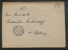 POLAND 1934 LETTER INTRA PULAWY TO POLICE GENDARMERIE SINGLE FRANKING 25GR EAGLE - Briefe U. Dokumente