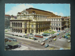 Austria: WIEN - Staatsoper, Vienna - The Opera-House, Traffic, Old Car, Autobus - 1960s Used - Eisenerz