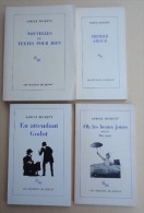 Lot 4 Vol. SAMUEL BECKETT - Premier Amour - Oh Les Beaux Jours - En Attendant Godot - Nouvelles Et Textes Pour Rien - Loten Van Boeken