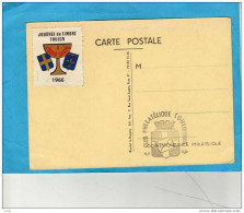 Vignette JT 1966 TOULON -sur Carte Illustrée JT Toulon 1966 TTB - Philatelic Fairs