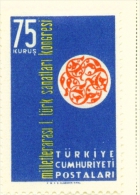 TURKEY  -  1959  Congress Of Turkish Arts  40k  Mounted/Hinged Mint - Ungebraucht