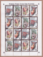 Burundi - 1115/1118 (Feuillet De 4 Séries) - WWF - Sitatunga - 2004 - MNH - Nuovi