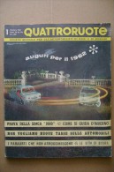 PCM/12 QUATTRORUOTE N.73-1962 SIMCA 1000/Salone Torino/la Nuova Strada Della Val D´Astico - Motori