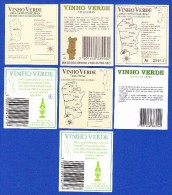 7 CONTRA RÓTULO / CONTRE ETIQUETTE - VINHO VERDE, PORTUGAL - Collections, Lots & Séries