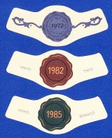 3 GARGANTILHAS  / COLLIERS - VINHO TINTO E BRANCO, 1972, 1982 E 1985, PORTUGAL - Collections & Sets