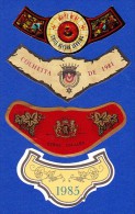 4 GARGANTILHAS  / COLLIERS - VINHOS 1981 A 1985, PORTUGAL - Collections, Lots & Séries