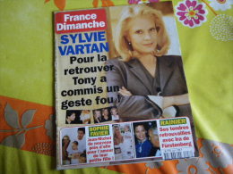 SYLVIE VARTAN MAGAZINE FRANCE DIMANCHE N° 2658 / Août 1997.......REGARDEZ MES VENTES ? J'EN AI D'AUTRES - Riviste & Cataloghi