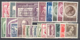 Volledig Jaar-Année Complete 1956 22w/v  Postfris-neuf - Jahressätze