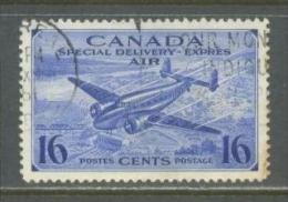 1942 CANADA 16C. AIRMAIL SPECIAL DELIVERY MICHEL: 233 USED - Entrega Especial/Entrega Inmediata