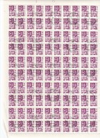 Urss 1960-59 - Yt  3162 Used   Foglio Completo Di 100 Val. - Ordinaria (Ouvriere, Ouvriere E Lenin) - Fogli Completi