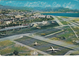 12186- NICE- FRENCH RIVIERA, AIRPORT PANORAMA, PLANES - Transport Aérien - Aéroport