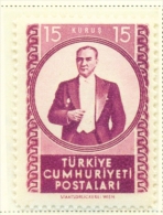 TURKEY  -  1952  Views And Attaturk Issues  15k  Mounted/Hinged Mint - Nuovi