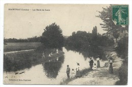 CPA -HAGETMAU -LES BORDS DU LOUTS -Landes (40) -Circulé 1907 -Animée, Pêcheurs... -Collection J. Som - Hagetmau
