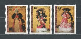 POLYNESIE 1988 N° 307/309 ** Neufs = MNH Superbes Cote 4.35 € Folklore Poupées Fleurs Flowers Jouets Musique Guitare - Unused Stamps