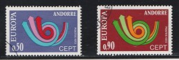 Andorre Français 1973 - Timbres Yvert & Tellier N° 226 - 227 - 230 Et 233 - Usati