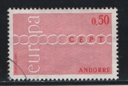 Andorre Français 1971 - Timbres Yvert & Tellier N° 212 - Used Stamps