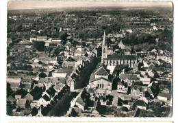 CPSM 50  BREHAL VUE SUR LE BOURG GRANDE RUE  BELLE VUE  AERIENNE - Brehal