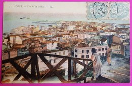Cpa Alger Vue De La Casbah 1905 Carte Postale Algérie N° 3 Colorisée - Alger