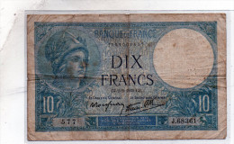 - BILLET De 10 FR Minerve 2 2 1939 - état Plié  - 550 - 10 F 1916-1942 ''Minerve''