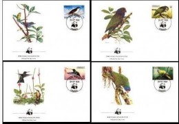 Dominica 1984 Yvertn° FDC 794-97 (°) Used Cote Des Timbres 70 FF  Oiseaux Vogels Birds - FDC