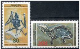 ALLEMAGNE Fossiles, Fossile. Yvert N°821/22 ** . MNH - Prehistorisch